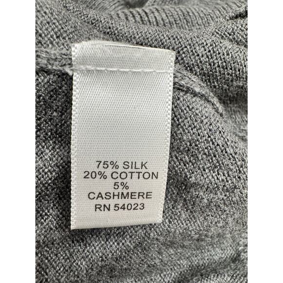 Banana Republic Mens Silk Cashmere Blend V Neck Sweater L Quiet Luxury Preppy - Picture 5 of 10